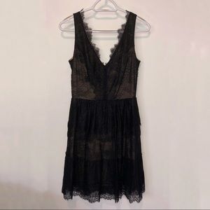 BCBG Willa Black Lace Dress